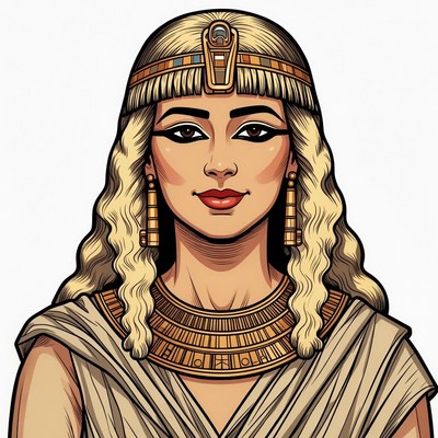 Egyptian Queen Cleopatra Illustration