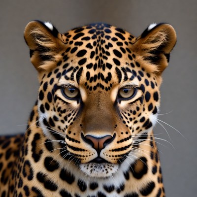 Leopard close-up portrait