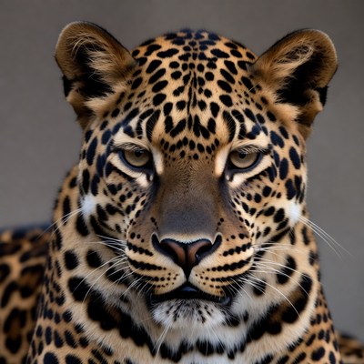 Leopard close-up portrait