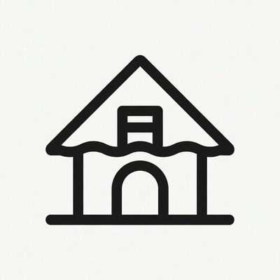 House Flooded with Water Icon