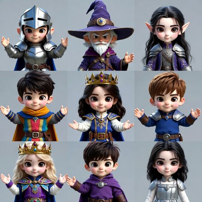 9 Cute Fantasy Children Characters