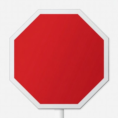 Red Octagonal Stop Sign