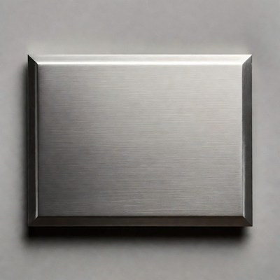 Shiny Silver Metal Plate