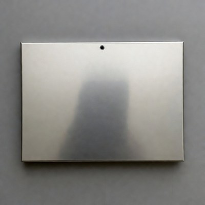 Shiny Silver Metal Plate Shadow