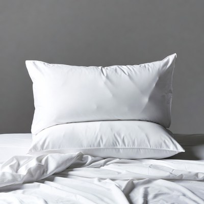 White Pillows on Bed