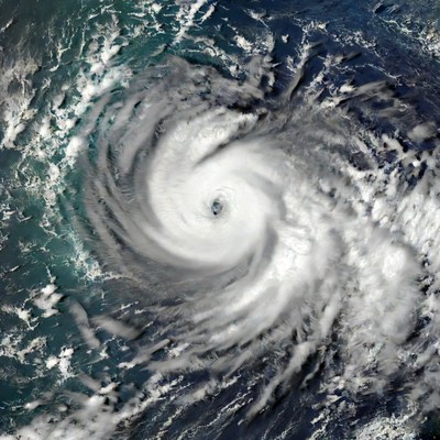 Massive Tropical Cyclone from Space