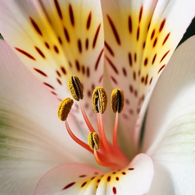 White lily flower close-up