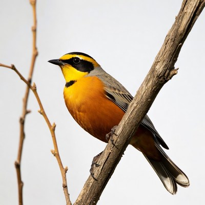 Cape May Warbler on branch