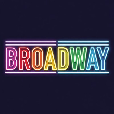 Rainbow Broadway Neon Sign