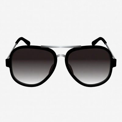 Black aviator sunglasses illustration