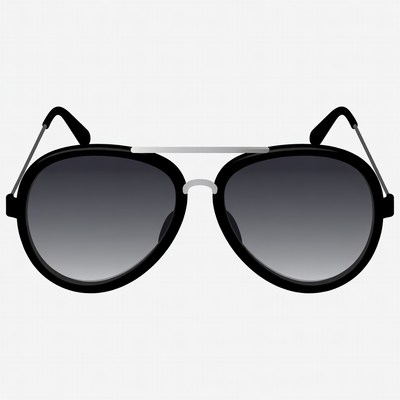 Black aviator sunglasses illustration