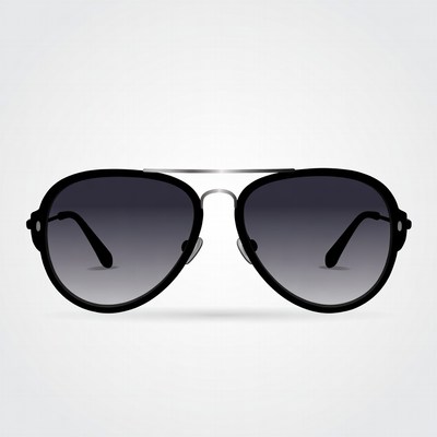 Black aviator sunglasses illustration