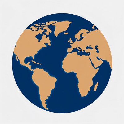 Earth globe illustration