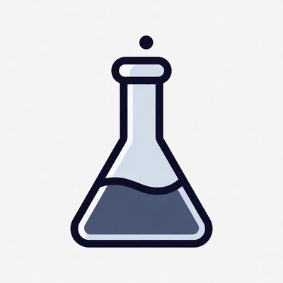Erlenmeyer Flask with Liquid