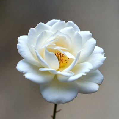 White Rose Flower Closeup