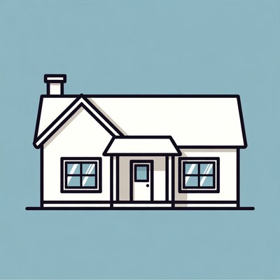 Simple White House Illustration