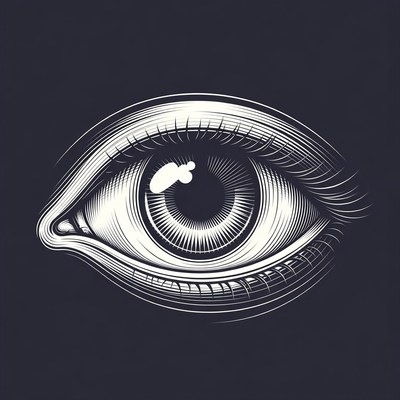 Detailed Human Eye Illustration