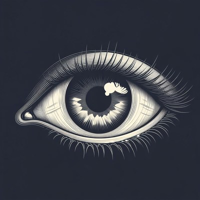 Detailed Human Eye Illustration