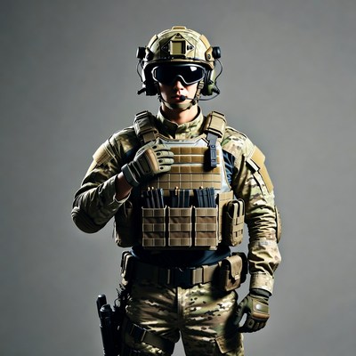 Soldier in tactical gear