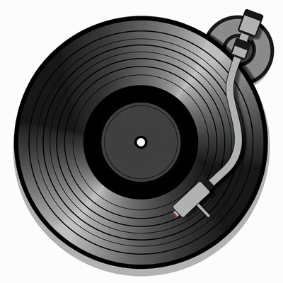 Vinyl Record on Turntable