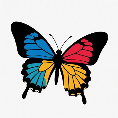 Colorful Butterfly Illustration