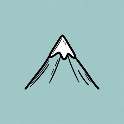 Snowy Mountain Illustration