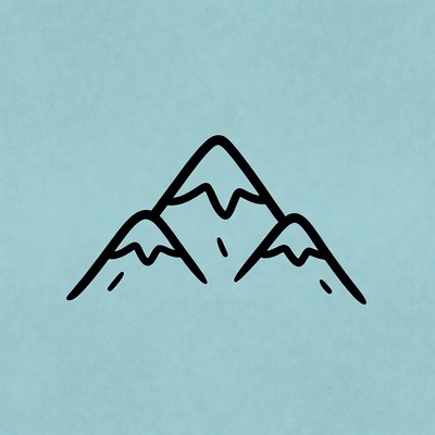 Three Mountains Illustration