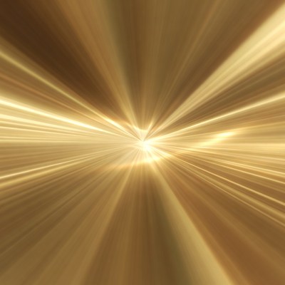 Golden Radial Light Burst