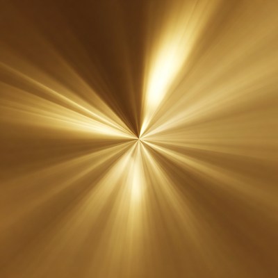 Golden Radial Light Burst