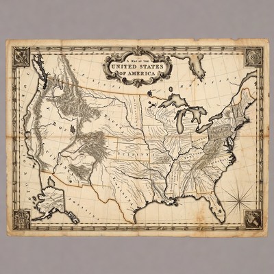 Vintage United States Map