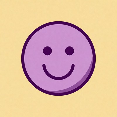 Purple Smiley Face Emoji