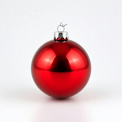 Shiny Red Christmas Ornament