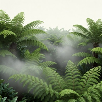 Misty Fern Jungle Forest