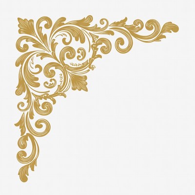 Gold Ornate Corner Design