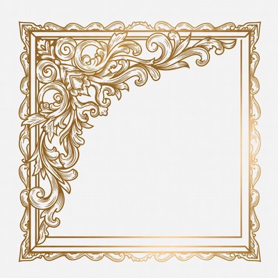 Ornate Gold Corner Frame