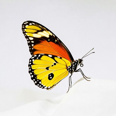 Yellow and Orange Butterfly Wings