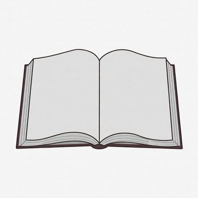 Open Book Illustration