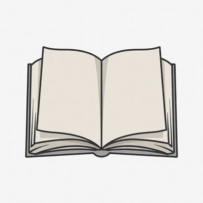 Open Book Illustration
