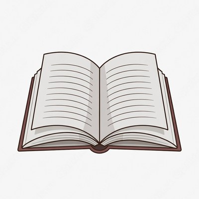 Open Book Illustration