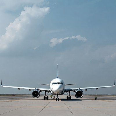 White Airplane Parked on Tarmac