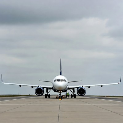 White Airplane Parked on Tarmac