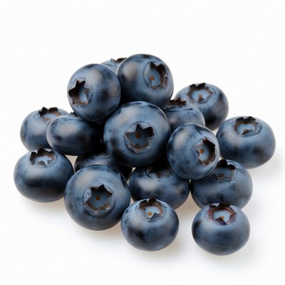Fresh blueberries pile