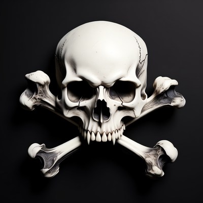 White Skull and Crossbones