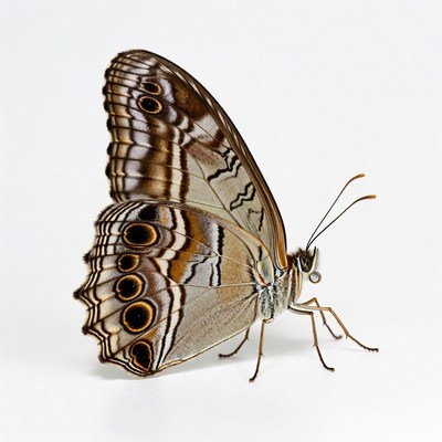 Brown butterfly with eye spots