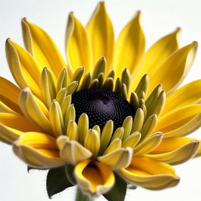 Yellow sunflower close-up