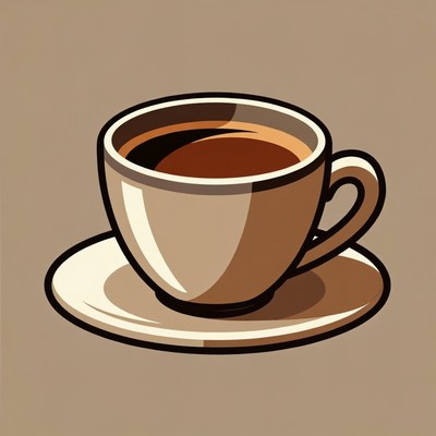 Coffee cup with saucer