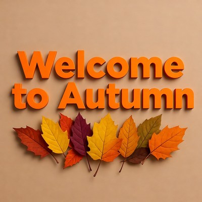 Welcome to Autumn with Fall Leaves