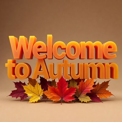 Welcome to Autumn 3D Text