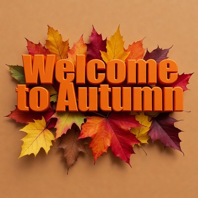 Welcome to Autumn with Fall Leaves