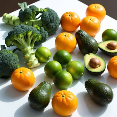 Broccoli, Oranges, Avocados, Limes